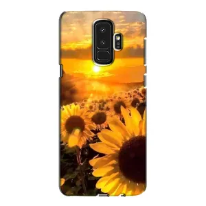 Чехол с Цветами для Samsung Galaxy S9 Plus G965 (поле подсолнухов)