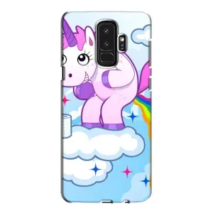 Чехол Unicorn на Samsung Galaxy S9 Plus G965 (Радуга единорожка)
