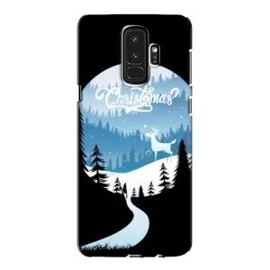 Силиконовый бампер на рождество для Samsung Galaxy S9 Plus G965 (Рождественский Олень)
