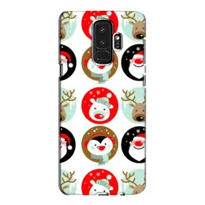 Силиконовый бампер на рождество для Samsung Galaxy S9 Plus G965 (Рождественский принт)