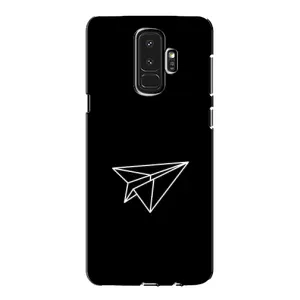 Чохол з картинками на чорному фоні для Samsung Galaxy S9 Plus G965 (Літак)