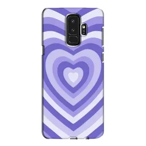 Чехлы с тематикой "Маленькие Сердечки" на Samsung Galaxy S9 Plus G965 (Сердце фиолет)