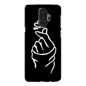 Чехлы (Знак сердечка) на Samsung Galaxy S9 Plus G965 (Сердце на черном)