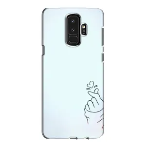 Чехлы (Знак сердечка) на Samsung Galaxy S9 Plus G965 (Сердце на голубом)