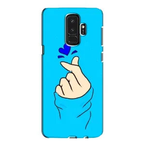 Чехлы (Знак сердечка) на Samsung Galaxy S9 Plus G965 (Сердце на синем)