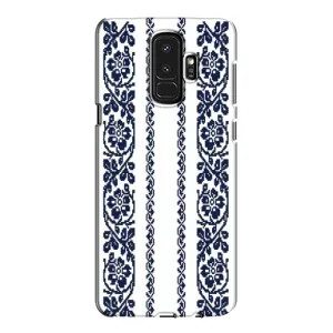 Силіконовый Чохол на Samsung Galaxy S9 Plus G965 з картинкой Вишиванки (Синя вишиванка)