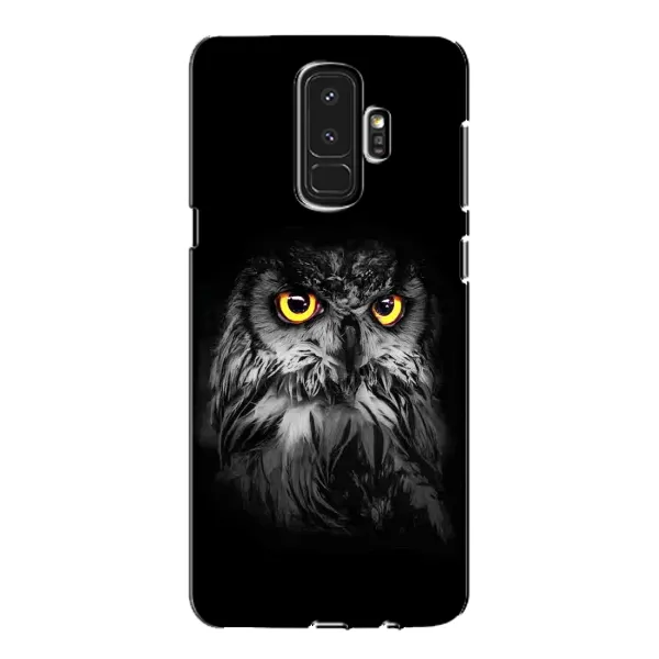 Чехол с рисунком «Сова на чёрном» для Samsung Galaxy S9 Plus (G965) Чехол с рисунком «Сова на чёрном» для Samsung Galaxy S9 Plus (G965)