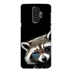 Силиконовый Чехол с Енотами на Samsung Galaxy S9 Plus G965 (Стильный Енот)