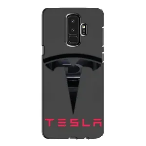 Силіконовий бампер з картинкою машини на Samsung Galaxy S9 Plus G965 (Logo TESLA)