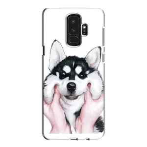 Бампер для Samsung Galaxy S9 Plus G965 с картинкой "Песики" (Собака Хаски)