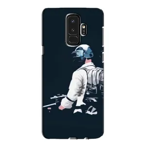 Силиконовый чехол с картинкой "Герой Pubg" на Samsung Galaxy S9 Plus G965 (В экиперовке)