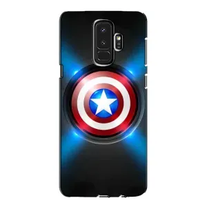Чехол с Щитом Капитана Америки на Samsung Galaxy S9 Plus G965 (Яркий Щит Капитана)