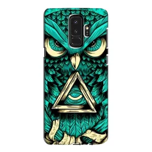 Чехлы с принтом СОВЫ для Samsung Galaxy S9 Plus G965 (Зеленая сова)