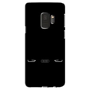 Силиконовый бампер с картинкой машины на Samsung Galaxy S9, G960 (Силует Audi)