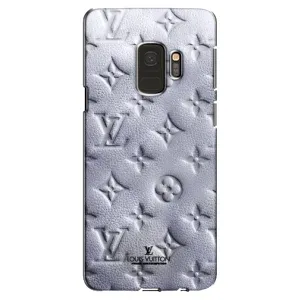 Текстурный Чехол Louis Vuitton для Самсунг С9 (Белый ЛВ)