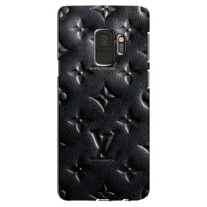 Текстурный Чехол Louis Vuitton для Самсунг С9 (Черный ЛВ)