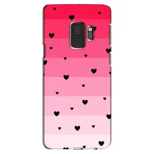 Чехлы с тематикой "Маленькие Сердечки" на Samsung Galaxy S9, G960 (Чорные сердечки)