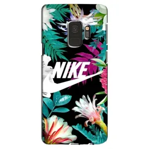 Силиконовый Чехол на Samsung Galaxy S9, G960 с картинкой Nike (Цветочный Nike)