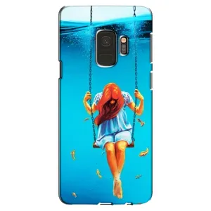 Чехол Стильные девушки на Samsung Galaxy S9, G960 (Девушка на качели)