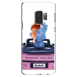 Силиконовый Чехол на Samsung Galaxy S9, G960 с картинкой Стильных Девушек (Девушка на машине)