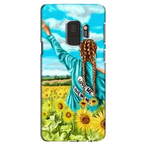 Чехол Стильные девушки на Samsung Galaxy S9, G960 (Девушка на поле)