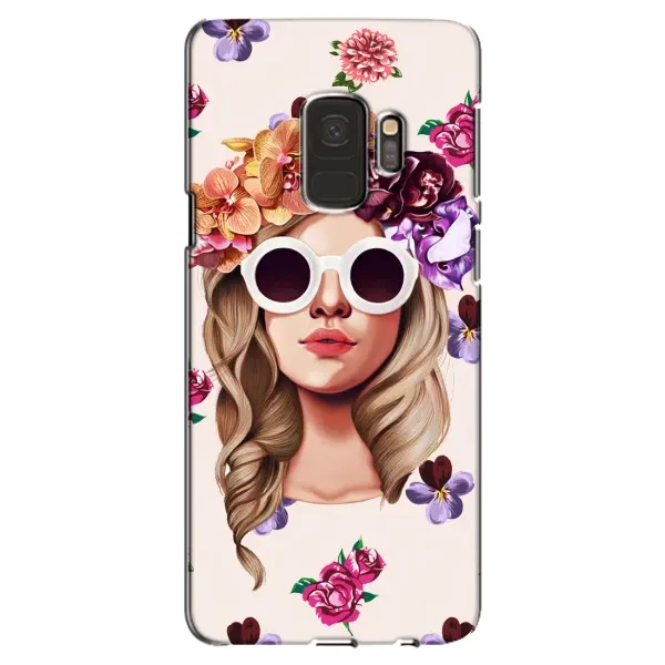 Чехол с рисунком «Девушка в очках» для Samsung Galaxy S9 (G960)