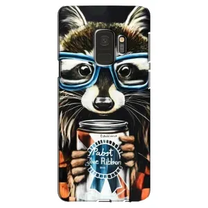 Силіконовий Чохол з Энотами на Samsung Galaxy S9, G960 (Єнот в окулярах)