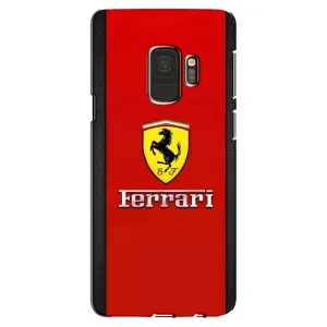 Силиконовый бампер с картинкой машины на Samsung Galaxy S9, G960 (Ferrari Logo)