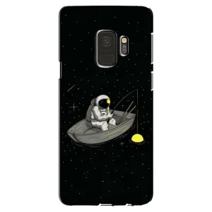 Силиконовый Чехол с принтом "Космонавты" на Samsung Galaxy S9, G960 (Космонавт на рыбалке)