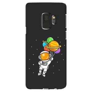 Силиконовый Чехол с принтом "Космонавты" на Samsung Galaxy S9, G960 (Космонавт с шариками)