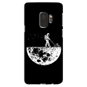 Силиконовый Чехол с принтом "Космонавты" на Samsung Galaxy S9, G960 (Космонавт)