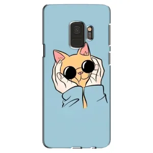 Бампер з зображенням Котиків для Самсунг С9 (КОТИК в окулярах)