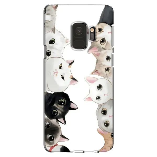 Чехол с рисунком «Коты» для Samsung Galaxy S9 (G960)