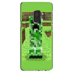 Чехлы для Samsung Galaxy S9, G960 (Персонажи Майн Крафт) (Крипер 2)
