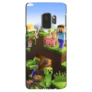 Чехлы для Samsung Galaxy S9, G960 (Персонажи Майн Крафт) (Майн-крафт)