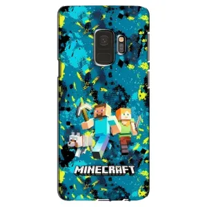 Чехлы для Samsung Galaxy S9, G960 (Персонажи Майн Крафт) (Майнкрафт)