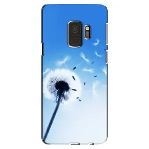Силиконовый Чехол с одуванчиками на Samsung Galaxy S9, G960 (Одуванчик на голубом)