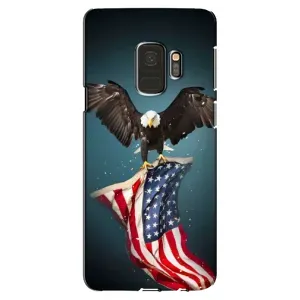 Чехол Флаг USA для Samsung Galaxy S9, G960 (Орел и флаг)