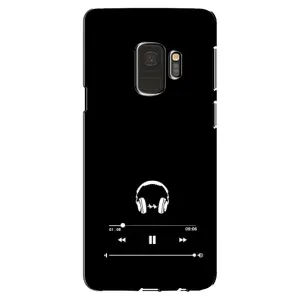 Чехол с картинками на черном фоне для Samsung Galaxy S9, G960 (Плеер)