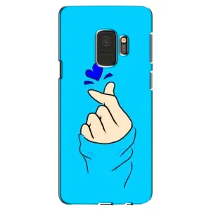 Чехлы (Знак сердечка) на Samsung Galaxy S9, G960 (Сердце на синем)