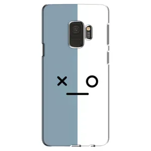 Силиконовые Чехлы (смешные стикеры) для Samsung Galaxy S9, G960 (Серо-белый)