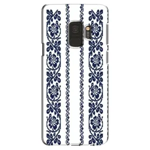 Силіконовый Чохол на Samsung Galaxy S9, G960 з картинкой Вишиванки (Синя вишиванка)