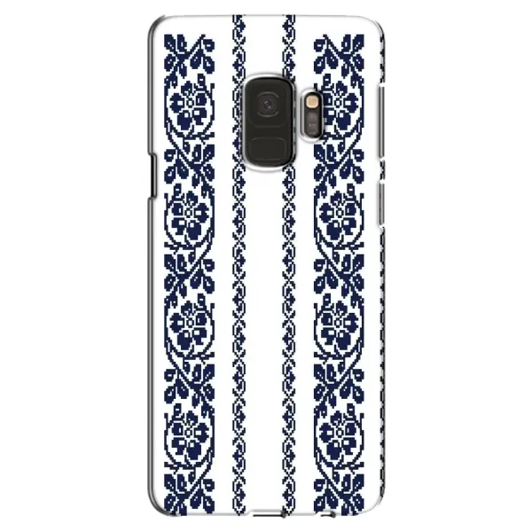 Чехол с рисунком «Синяя вышиванка» для Samsung Galaxy S9 (G960)