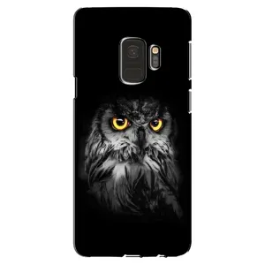 Чехлы с принтом СОВЫ для Samsung Galaxy S9, G960 (Сова на чёрном)