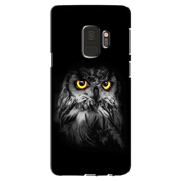 Чехол с рисунком «Сова на чёрном» для Samsung Galaxy S9 (G960) Чехол с рисунком «Сова на чёрном» для Samsung Galaxy S9 (G960)