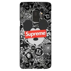 Чохол з Брендами одягу на Самсунг С9 (Supreme Маус)