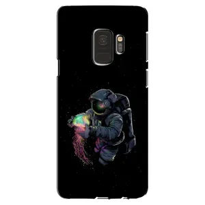 Силиконовый Чехол с принтом "Космонавты" на Samsung Galaxy S9, G960 (В руках земля)