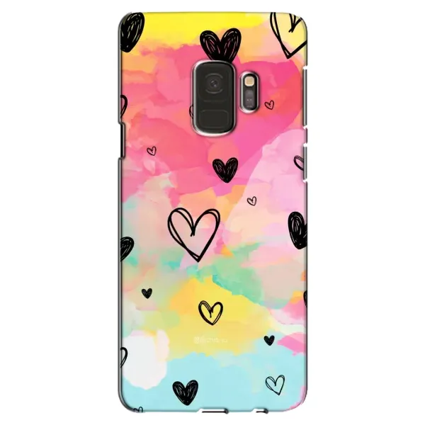 Чехол с рисунком «Яркие сердечки» для Samsung Galaxy S9 (G960) Чехол с рисунком «Яркие сердечки» для Samsung Galaxy S9 (G960)