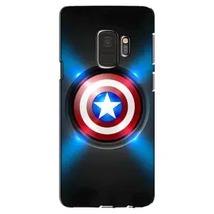 Чехол с Щитом Капитана Америки на Samsung Galaxy S9, G960 (Яркий Щит Капитана)