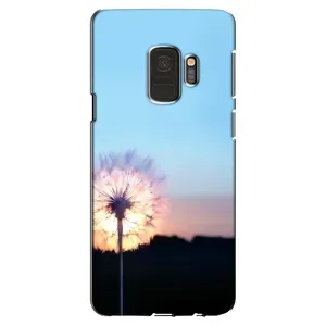 Силиконовый Чехол с одуванчиками на Samsung Galaxy S9, G960 (Закат с одуванчиком)